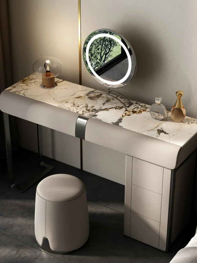 Modern and minimalist light luxury rock board dressing table