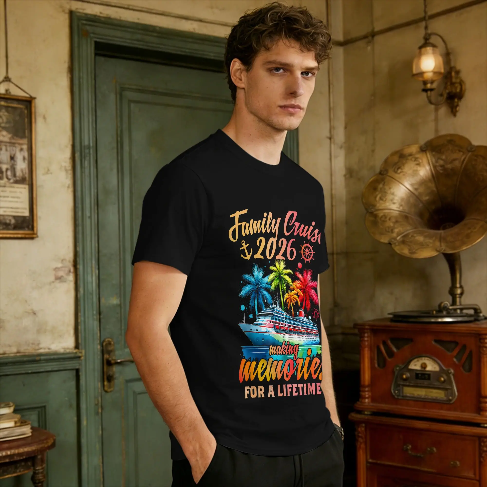 Family Cruise  Family Matching Cruise Vacation Party T Shirt Summer  100 Cotton T-Shirts For Men Pattern Tshirt Funny Top Tees