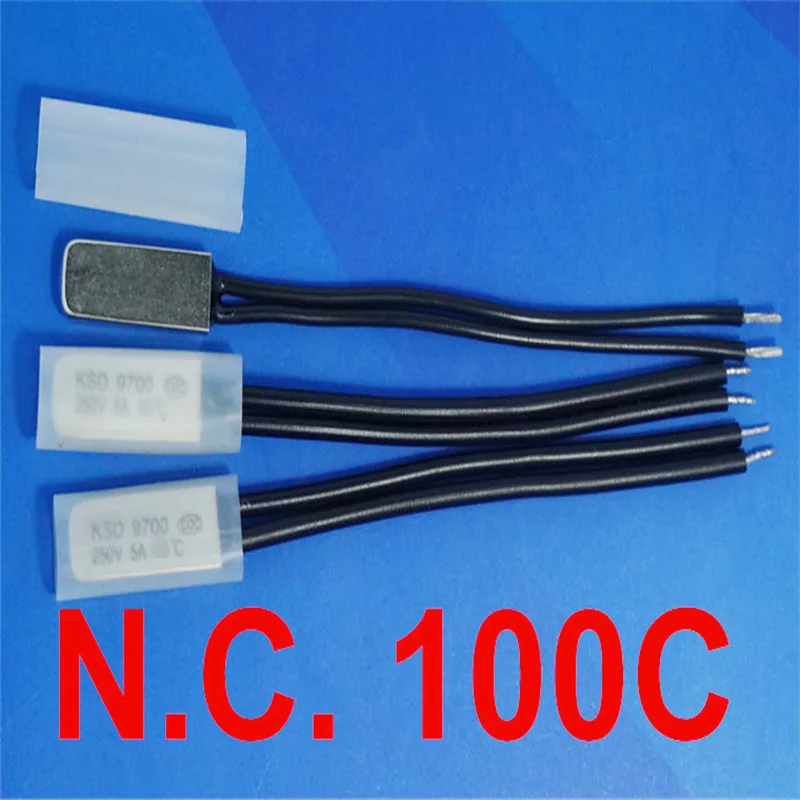 

100pcs/lot) 100C KSD9700 Normally Close Thermostat, Temperature Switch, NC100Celsius, Bimetal Disc.