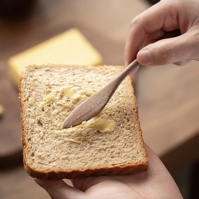 Black Walnut Solid Wood Butter Knife Bread Cheese Jam Spatula Household Butter Knife Wooden Knife Kitchen Utensils