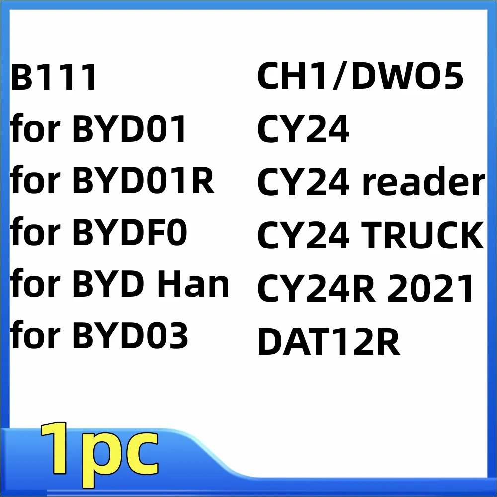 LISHI 2 IN 1 Tool DAT12R B111 for BYD01 for BYD01R for BYDF0 for BYD Han for BYD03 CH1 DWO5 CY24 CY24reader CY24 TRUCK CY24R2021