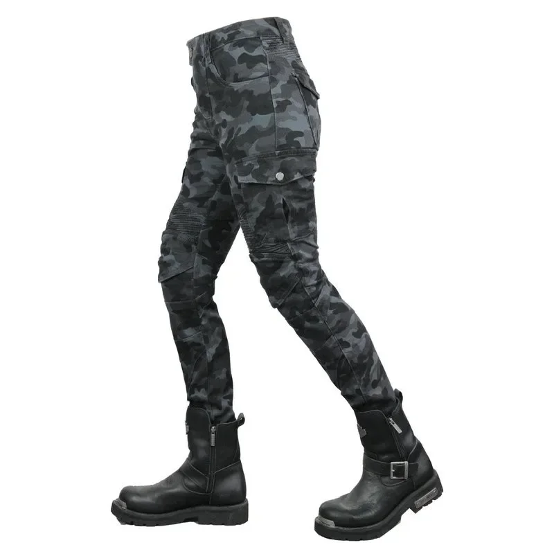 Female Motorcycle Pants Volero Camouflage Protective Motocross Jeans Women Locomotive Fashion Casual Protection Trousers