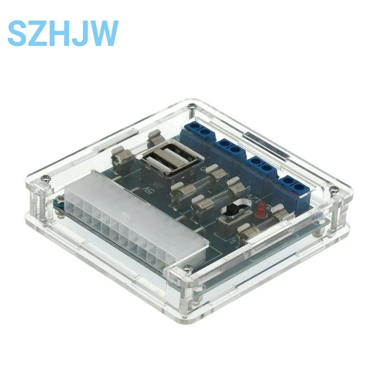 Transferência ATX para Placa Adaptadora, Circuito de Alimentação, Módulo de Saída, Terminal de Saída, Chassi Desktop PC, XH-M229, HU-M28W, 24Pin