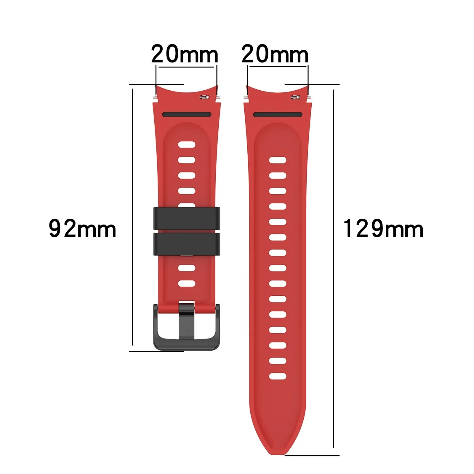 No Gaps Silicone sport band For Samsung Galaxy Watch 4 Classic 46mm 42mm Strap For Galaxy Watch4 44mm 40mm Wristband Bracelet