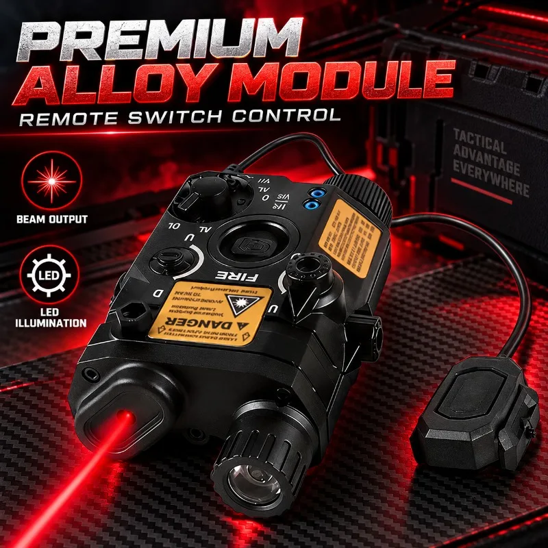 Exquisitely Crafted PEQ15‑Style Alloy Model Ornament, All‑in‑One Light Kit Featuring Beam Indicator & Remote Switch