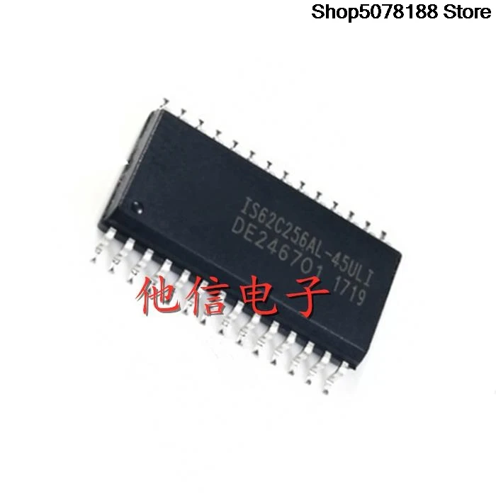 5pieces OptoCoupler IS62C256AL IS62C256AL-45ULI SOP28  Original integrated circuit