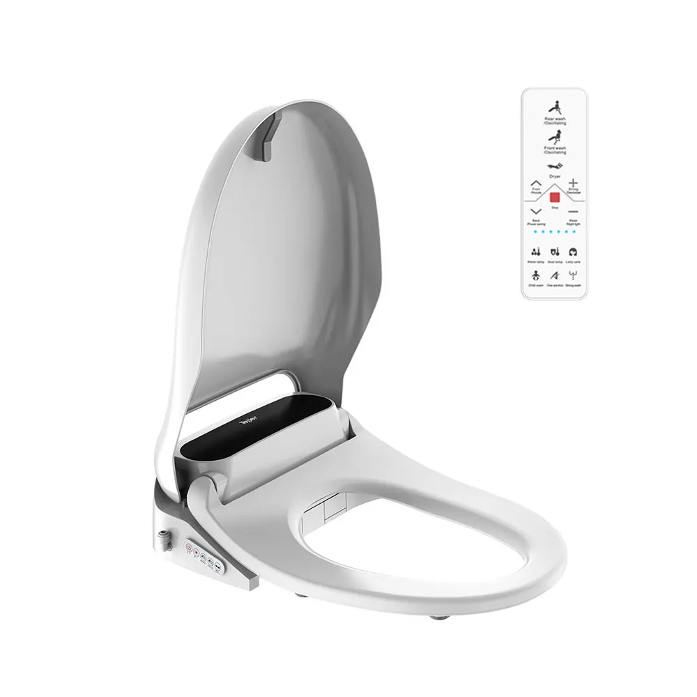 Portable heated electric bidet toilet seat