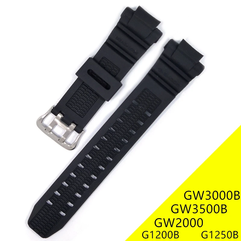 PU Waterproof Watchband For Casio G shock GW2000/GW3000B/GW3500B Watchband G1200B G1250B Band Sport Watch Accessories Bracelet