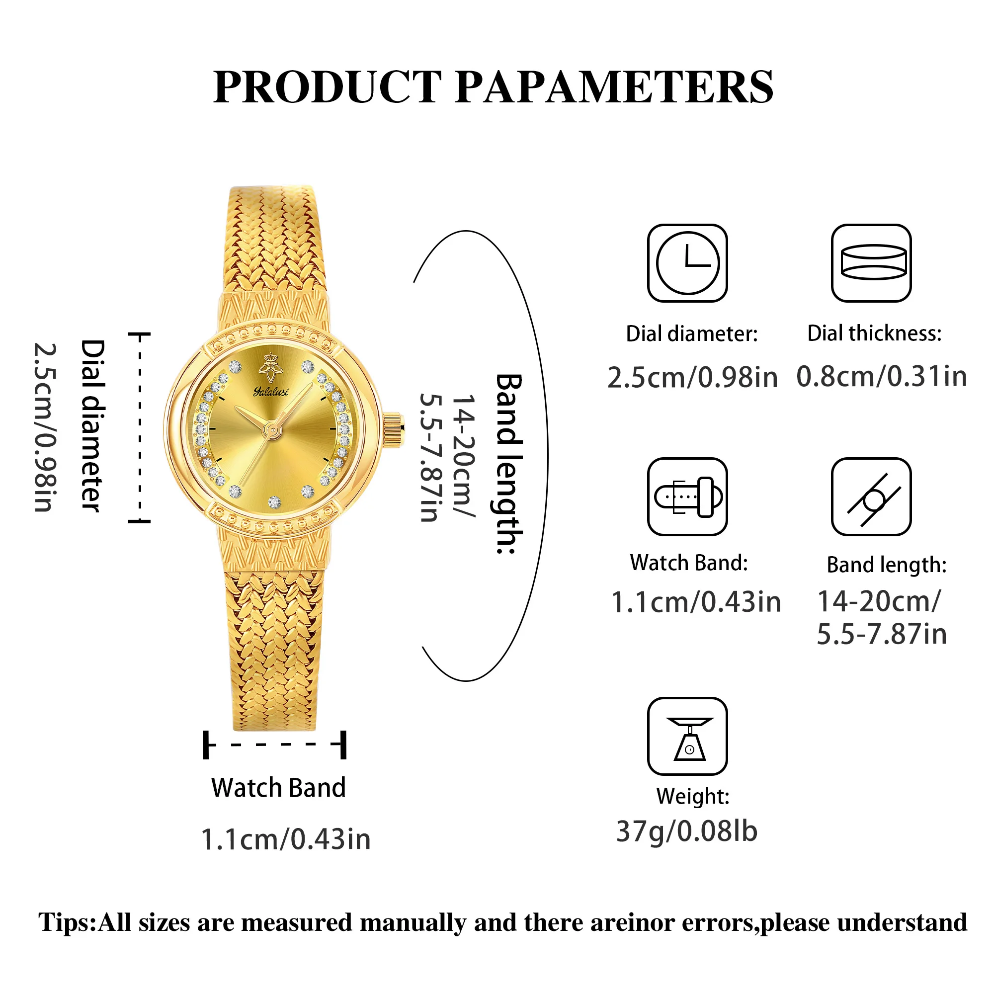 YaLaLuSi Fashionable ladies’ compact and elegant quartz wristwatch – water-resistant, business-style, minimalist timepiece reloj