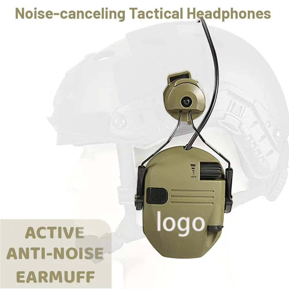 Newest Shooting Earmuffs Tactical Electronic Helmet Headset Hunting Hearing Protector Noise Reduction Headphone