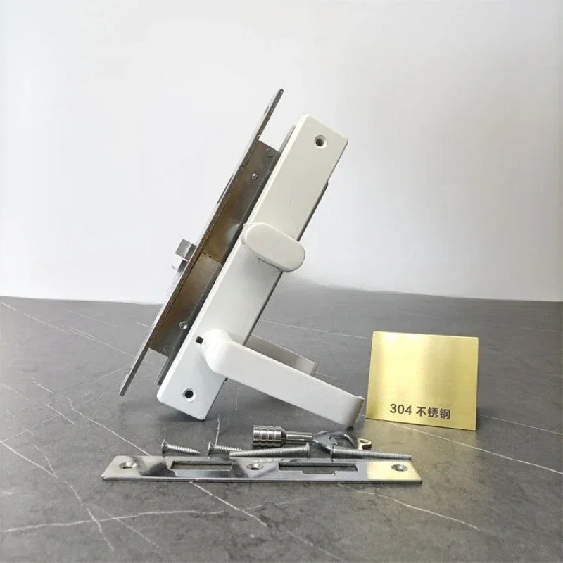 

Public toilets are unlocked, mobile toilets are marked with locks, train toilets, and triangular handle locks.