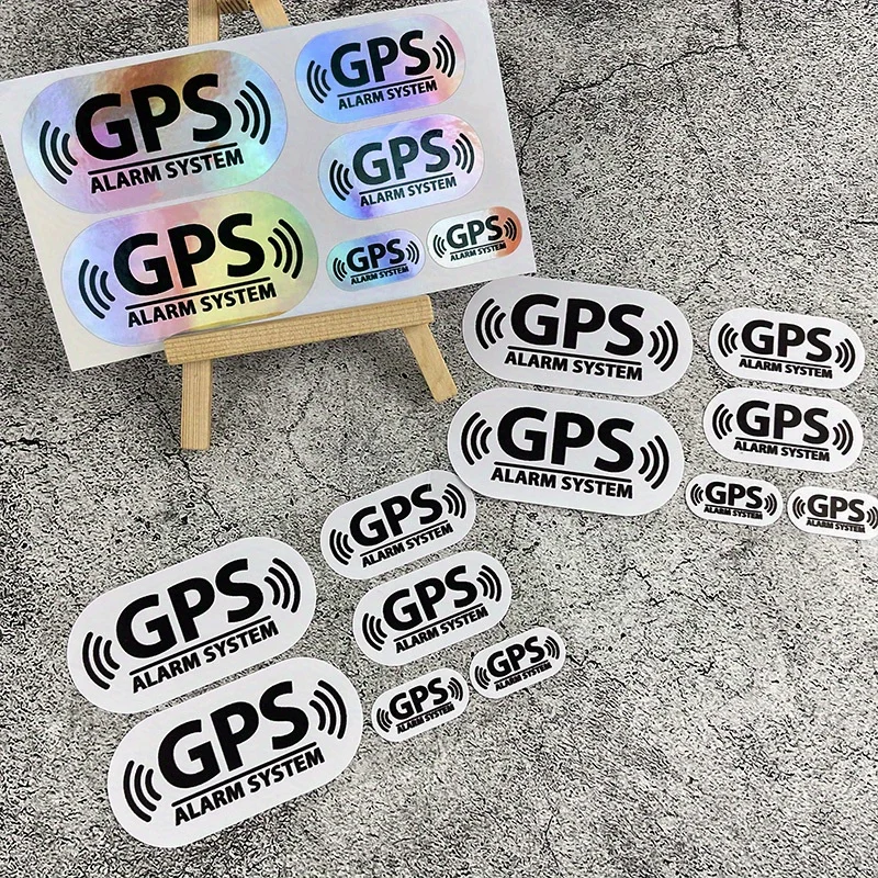 AliExpress NONE 6pcs Multicolor GPS Alert PET Decals – Waterproof Sunproof Scratch-Resistant Stickers for Motorcycle & Bicycle Helmets