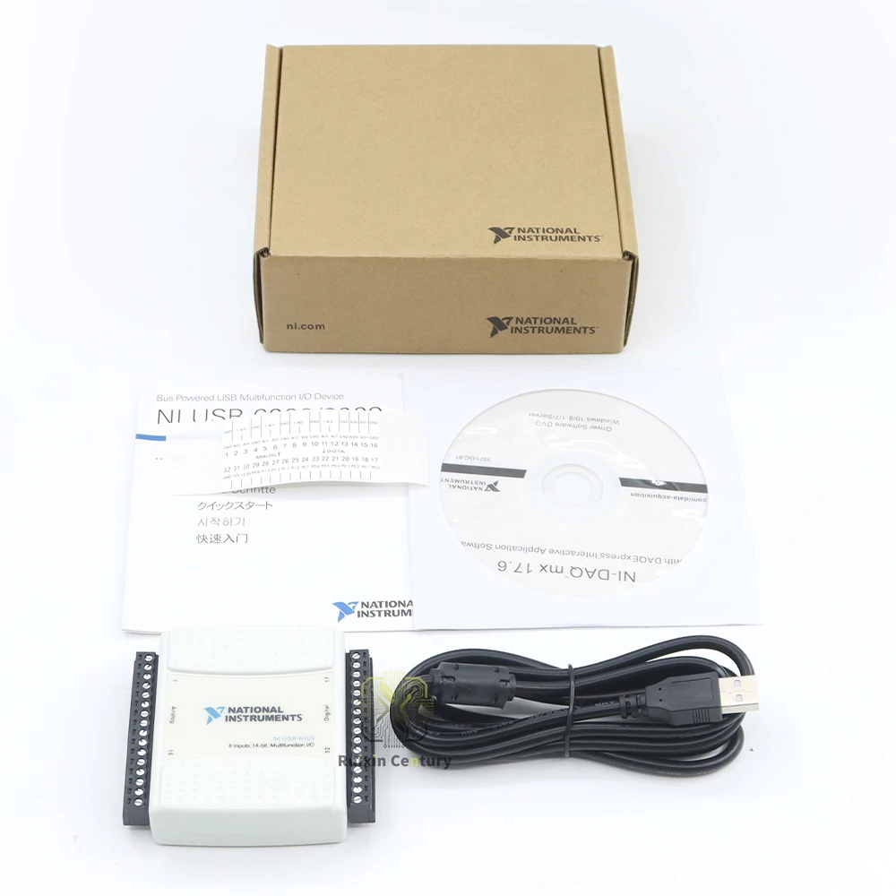 For LabVIEW For NI USB-6009 14-Bit 48kS/s 8-Channel Analog Input Multifunction Data Acquisition Module DAQ Device