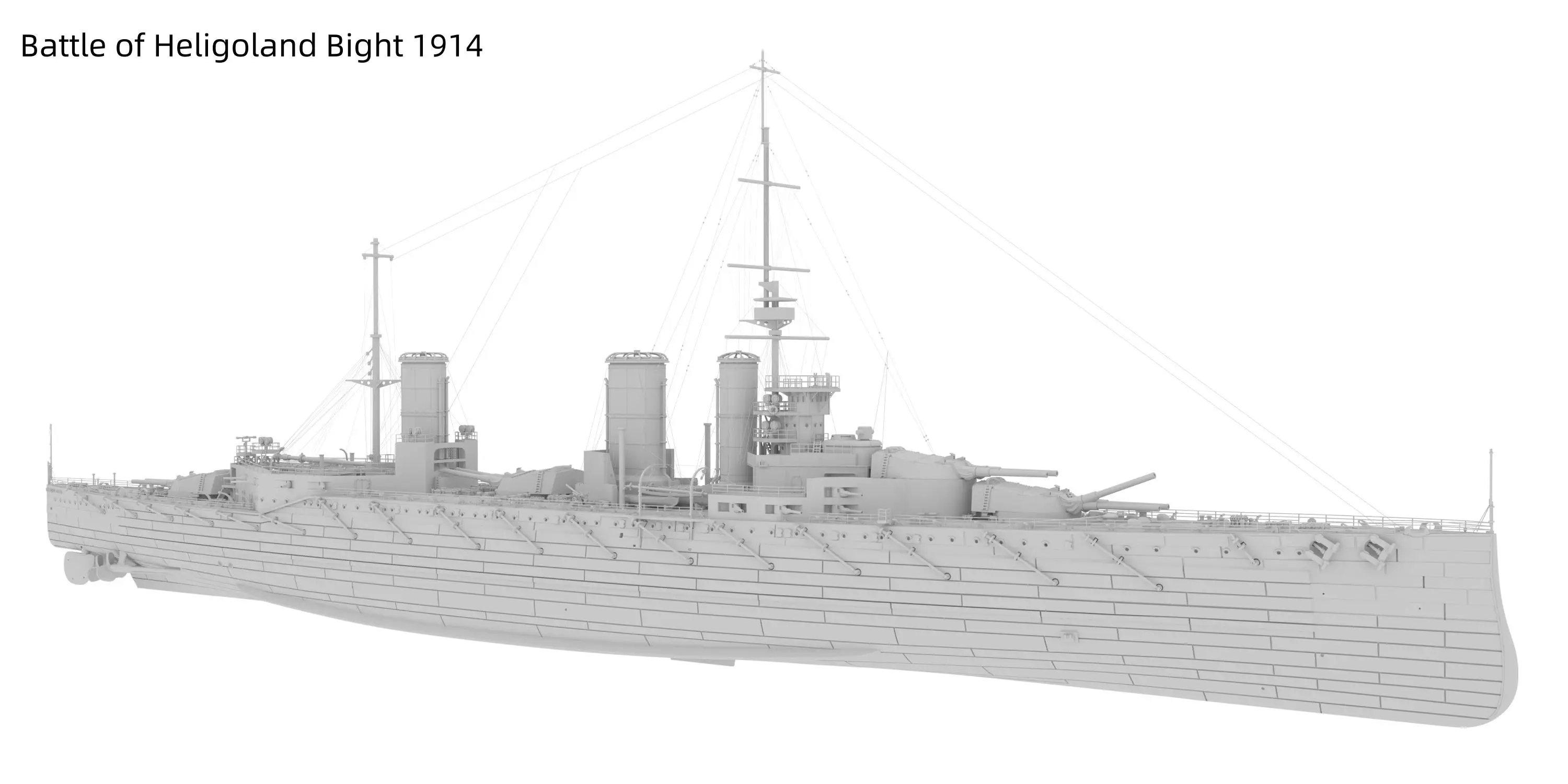 TM70012 1/700 مقياس HMS Battlecruiser Princess Royal 1914-1916 (2in 1) نسخة الهيكل