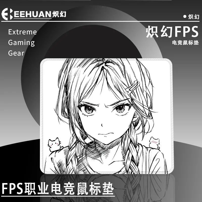 Japanese Manga Girl Rubber Mouse Pad Large Computer Office Game Table Mats Anti-fouling Anti-slip Mousepad computer Components