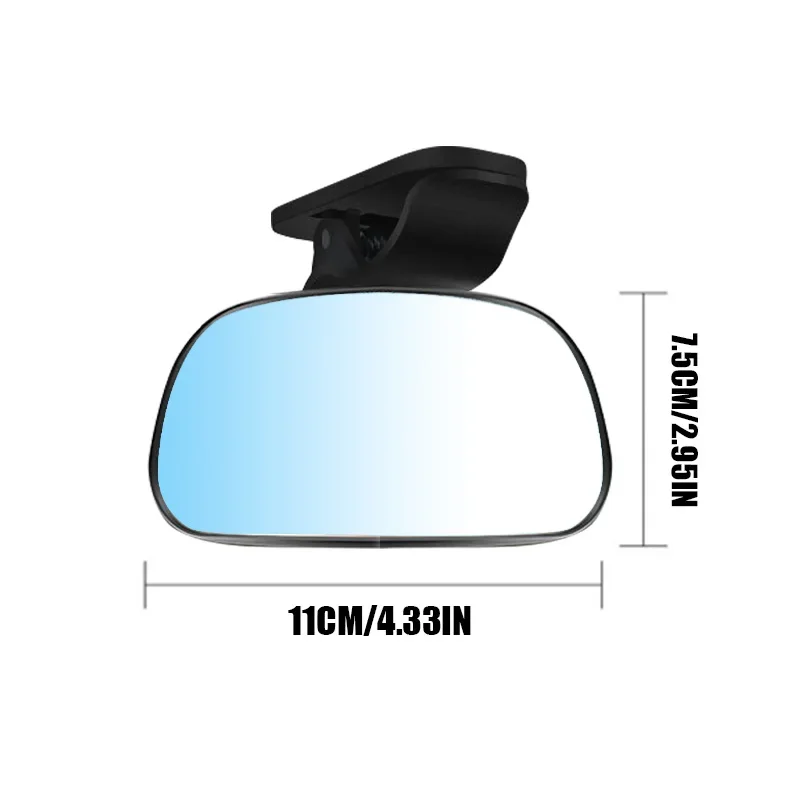110*75mm Car Interior Rear View Mirrors In-Car Baby Observation Mirror Rotatable Auxiliary Observe Windshield Mount With Clips