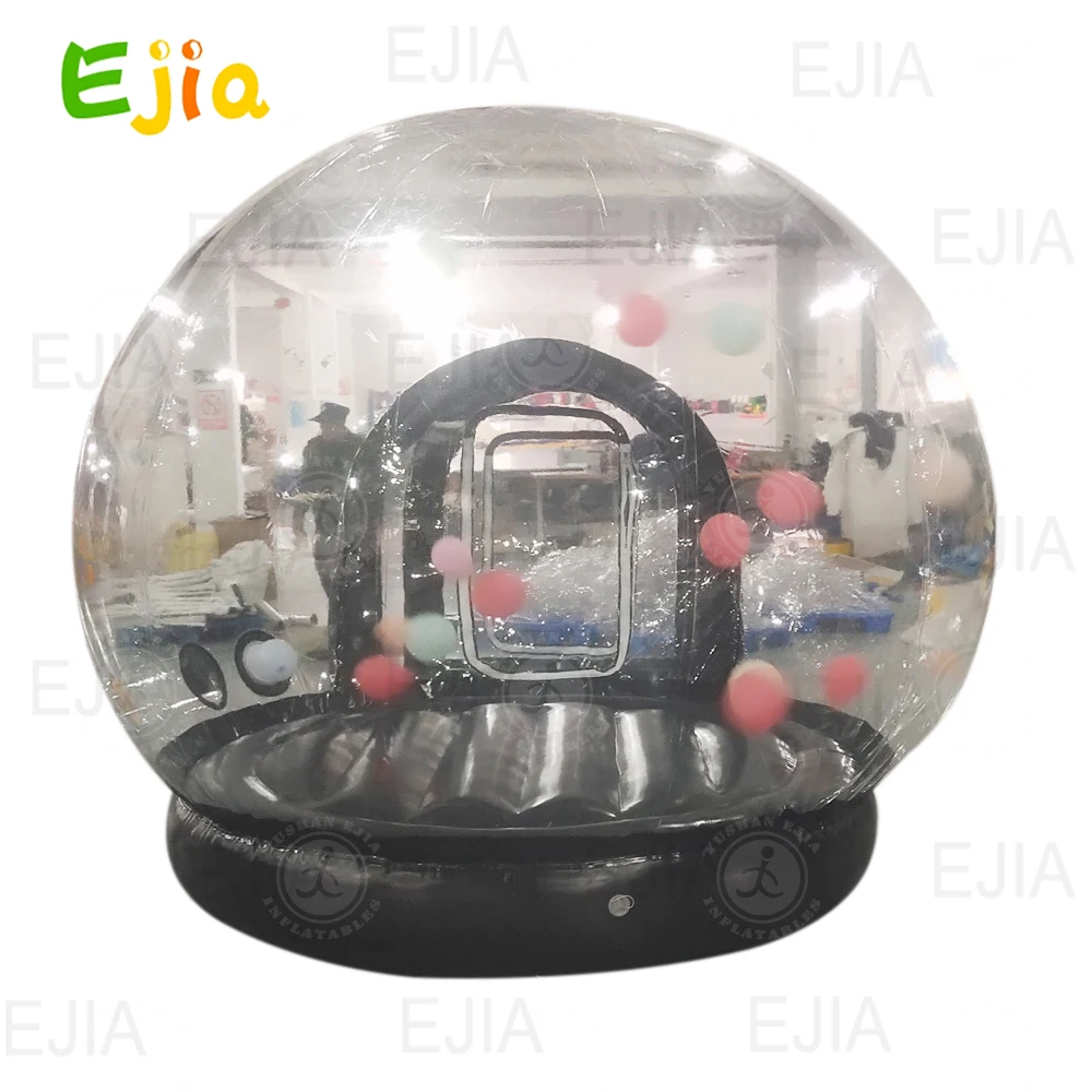 Black /White Inflatable Bubble House With Bouncy  Jumping Balloons Bubble House  With Air Blower  10ft-3m Dia Party Bubble Tent