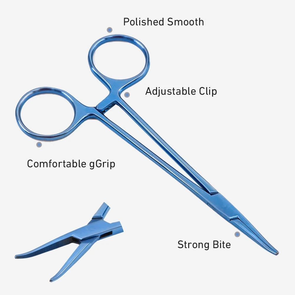 Medical Surgical Fine Vascular Anastomosis Curved Surgical Instruments Haemostatic Forceps