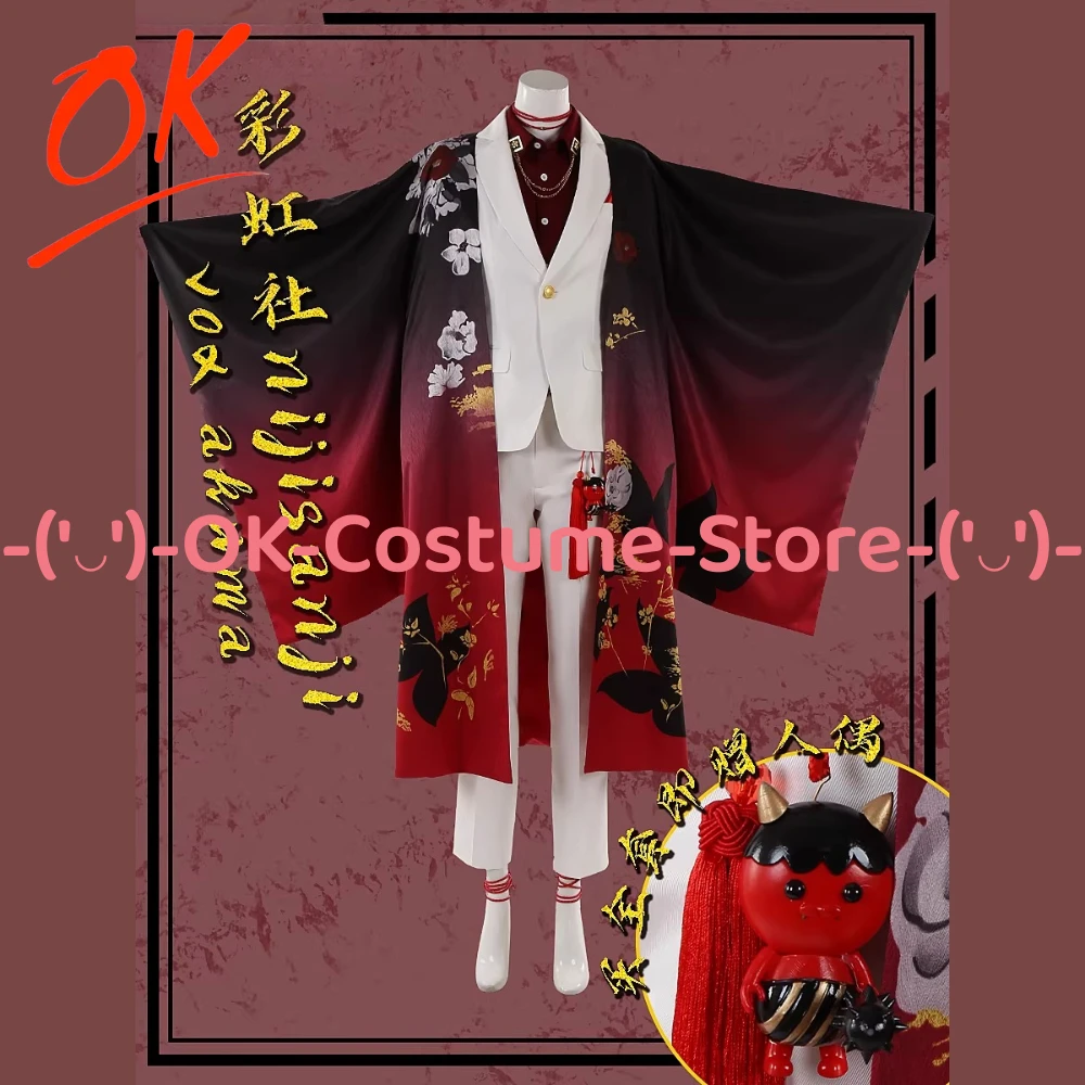 

Костюм для косплея NIJISANJI Luxiem Vox Akuma Haori, индивидуальный размер, наряд персонажа аниме, униформа для Хэллоуина, карнавала, вечеринки