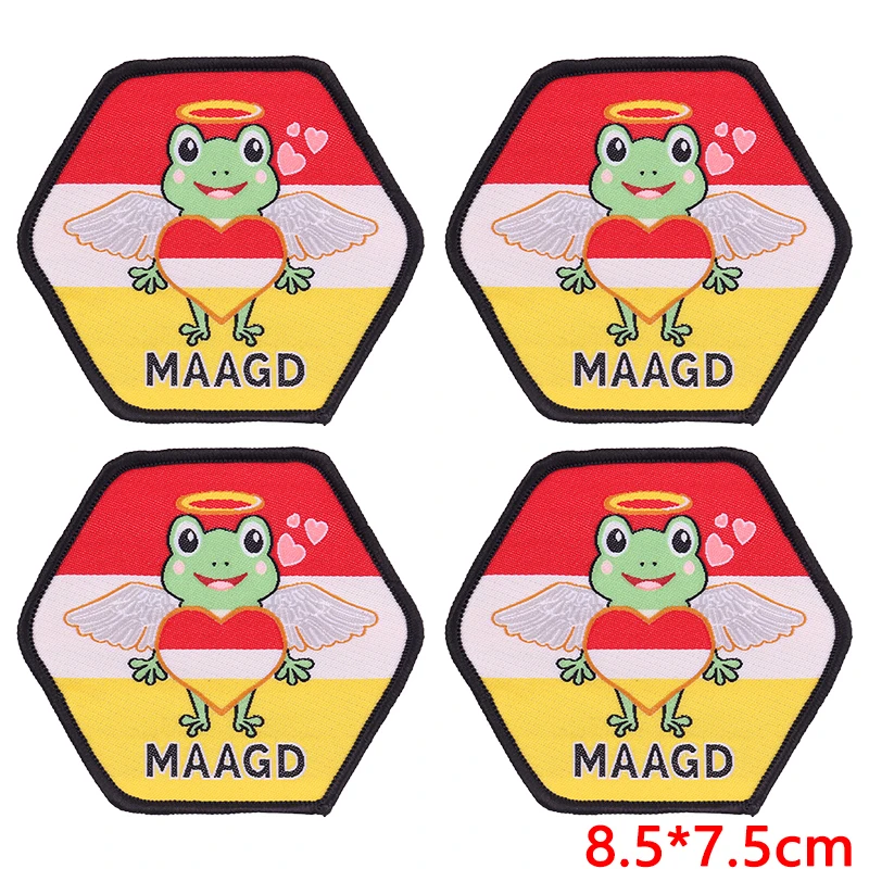10pcs Wholesale 12 Constellation Netherland Oeteldonk Emblem Patches Carnival Frog Embroidery Patch Iron On Patches For Clothing