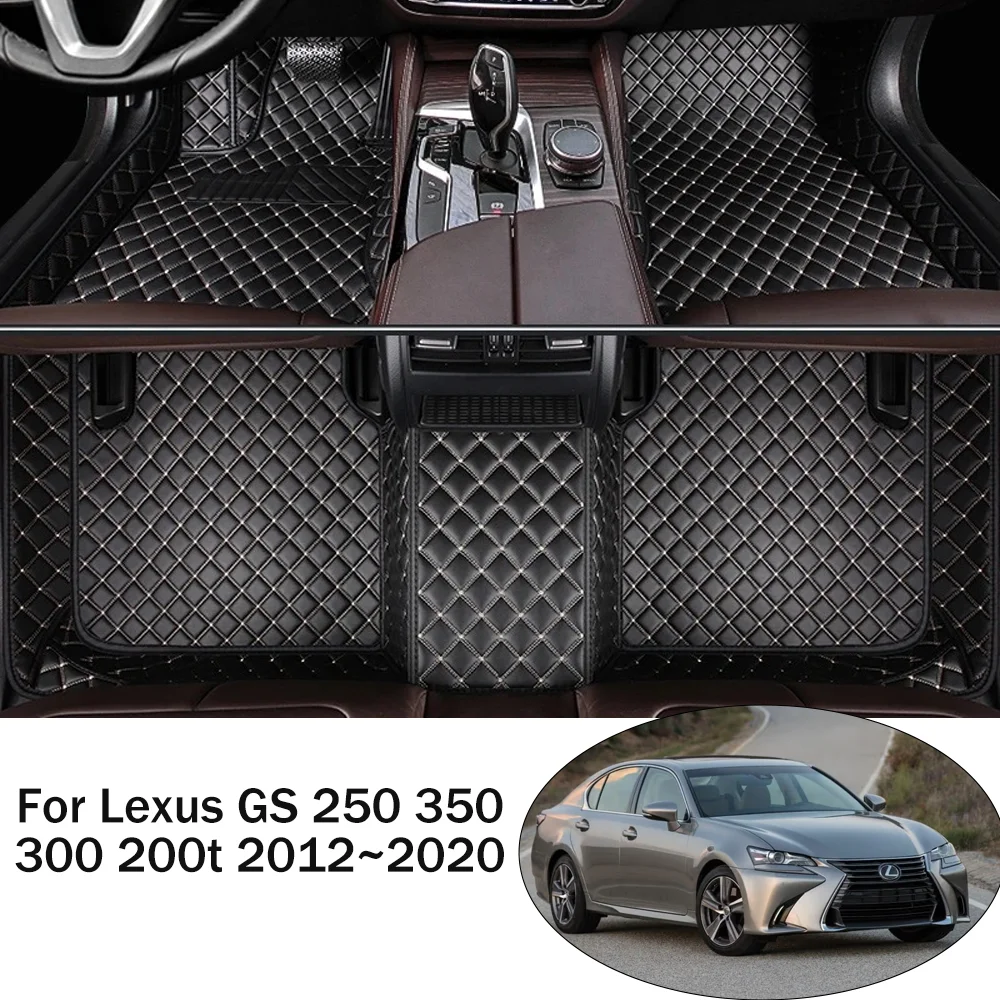 

For Lexus GS 250 350 300 200t 450 2012~2020 RHD LHD Car Floor Mats Scratch Resistant Carpets Pad Interior Protection Accessories