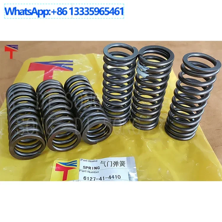 

4PCS 6127-41-4410 valve spring S6D155 D155 engine parts