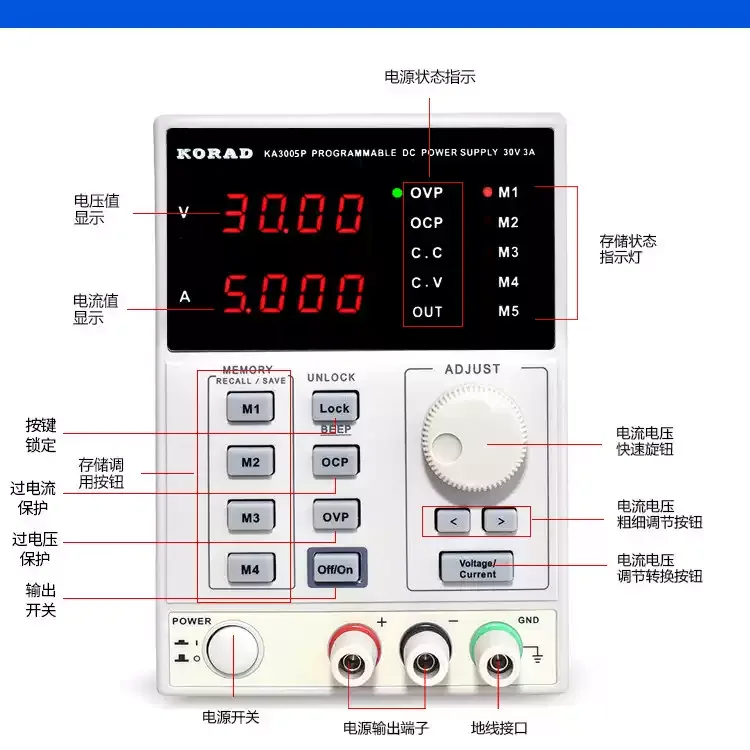KA6003D Applicable à KA6002P KA3003D/P alimentation cc réglable KA3005D