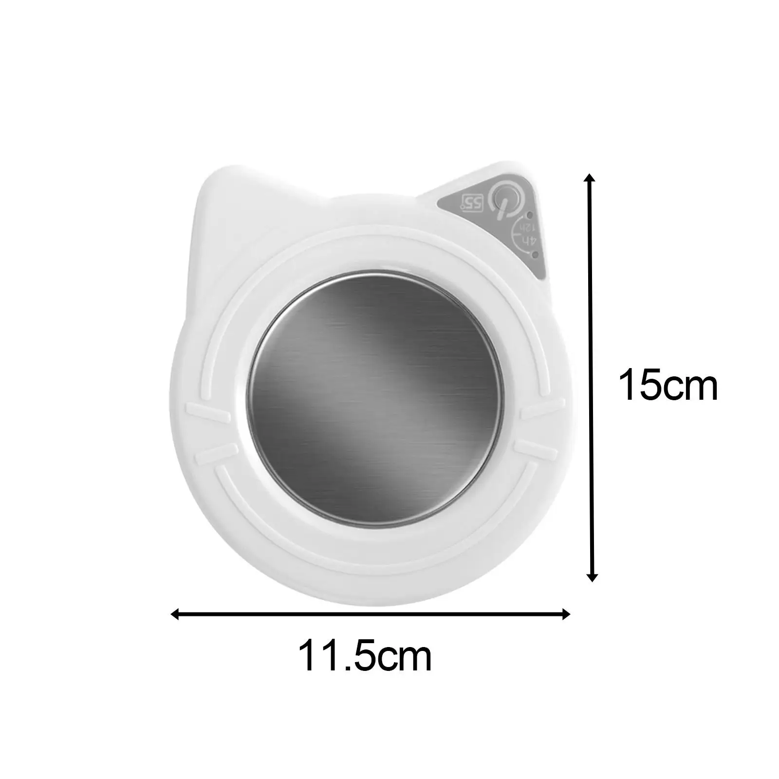 Electric Cup Beverage Warmer Plate Tea Water Heating Pad Smart Timing Insulated for Kitchen and Work