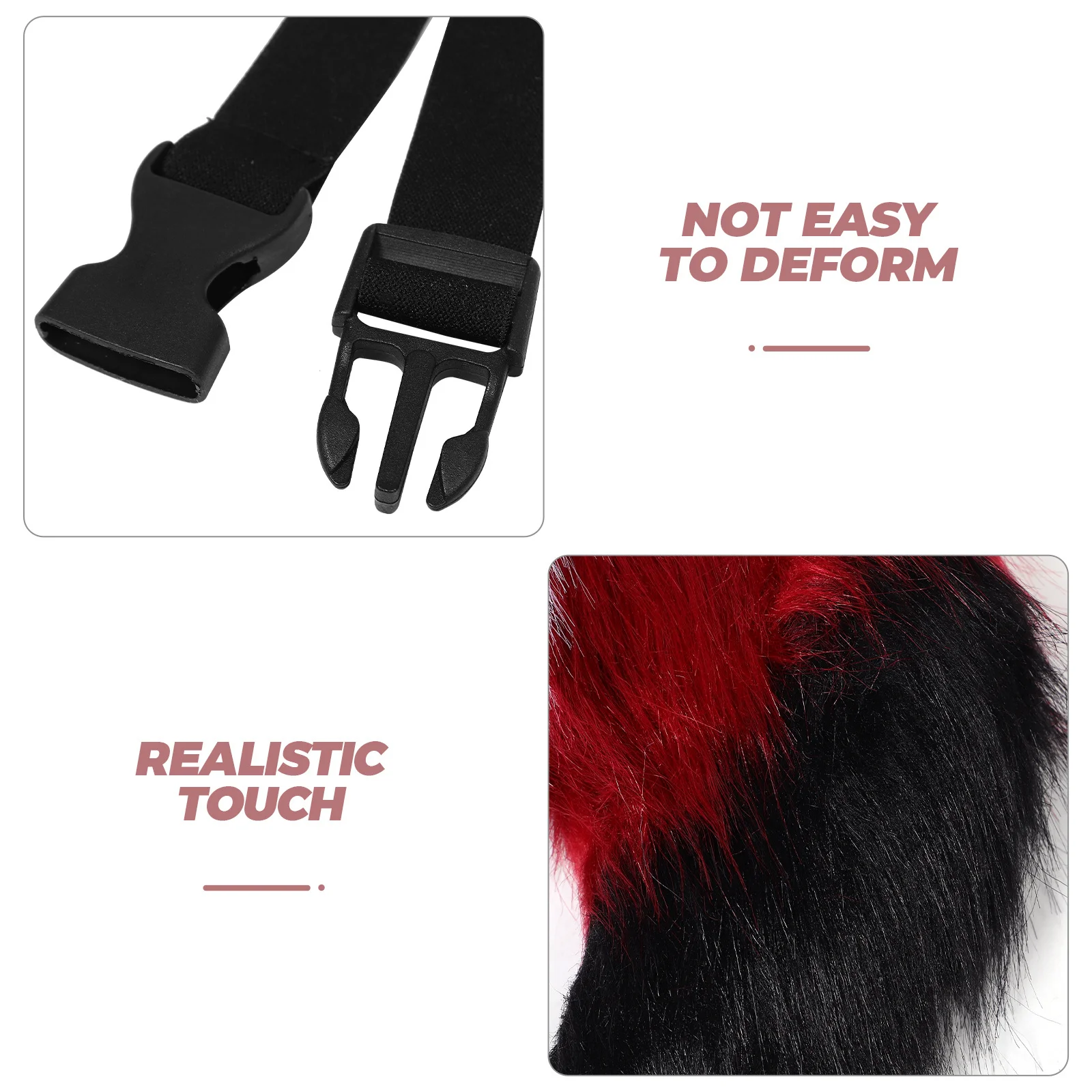 1 Set Vos Oor Hoofdband Set Faux Realistisch Aanvoelend Halloween Cosplay Kostuum Accessoires Voor Vrouwen Conventies Rollenspel Harig