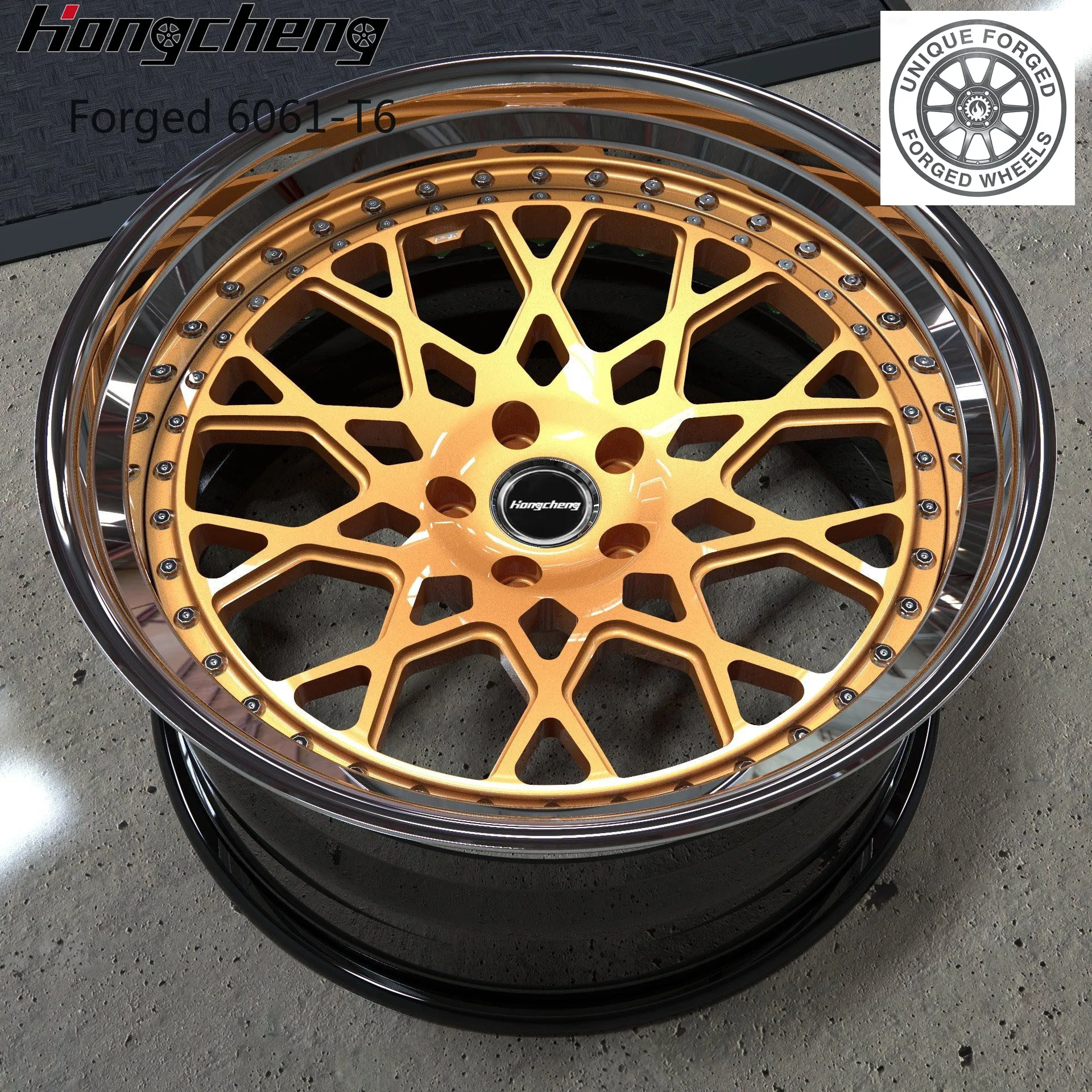 New model of 26 17-24 Inch Three Piece Two Piece Forged Aluminum Wheel Deep Concave Wheels for