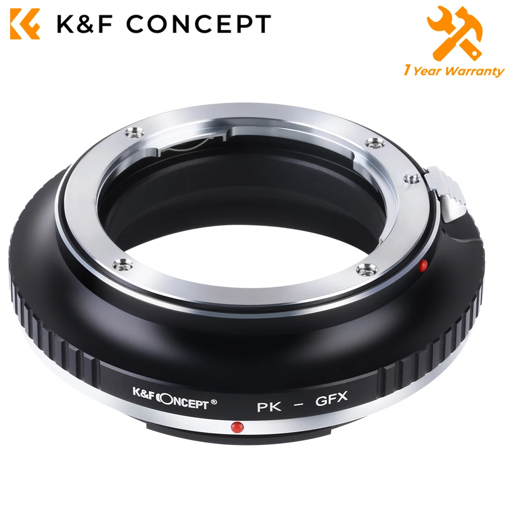 K&F Concept for PK-GFX Lens Mount Adapter for Pentax K Series Lenses to Fuji GFX Camera Body