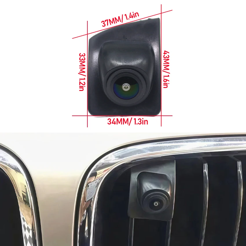 Car Front View Camera Night Vision HD Waterproof Wide Angle Blind Spot Area Parking Camera For BMW 7 F01 F02 F03 F04 2008~2015