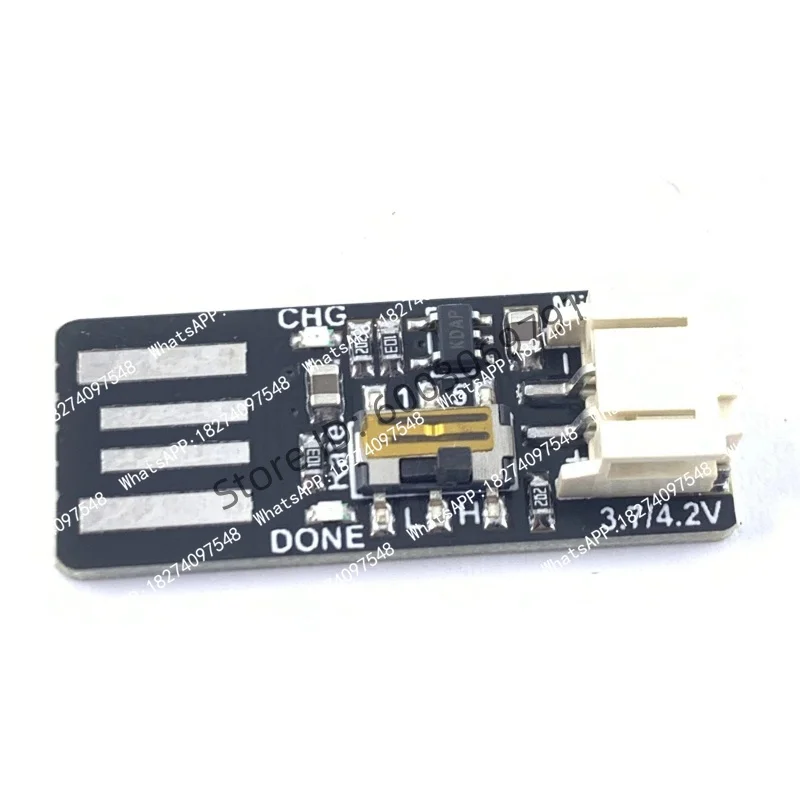 The Micro Lipo - USB charger module is for charging single lithium-ion/lithium-polymer 3.7/4.2v batteries