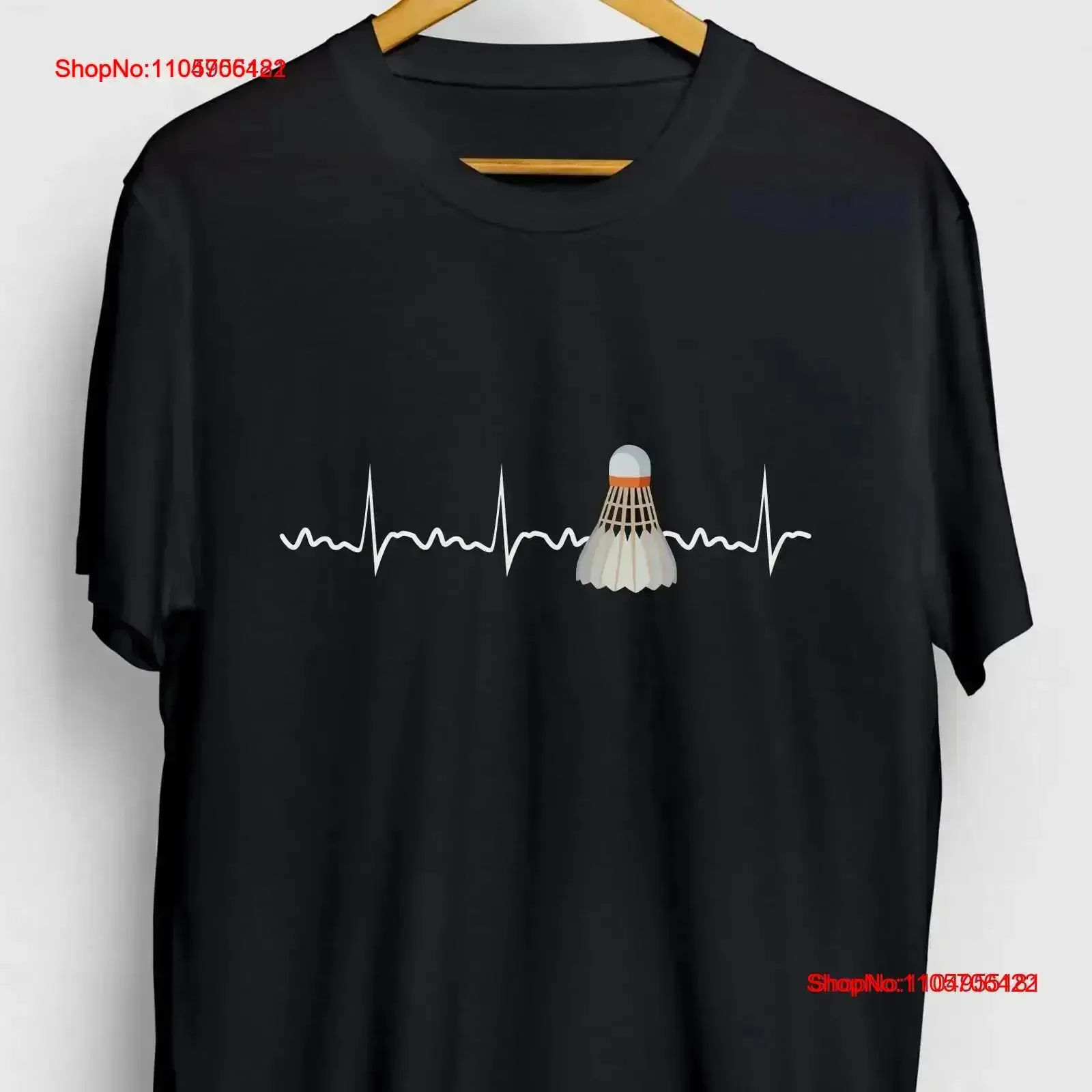 Badminton Funny Shuttlecock T Shirt Racket tee Heartbeat Youth vintage Washed Casual Stylish fashion Top For Everyday Wear
