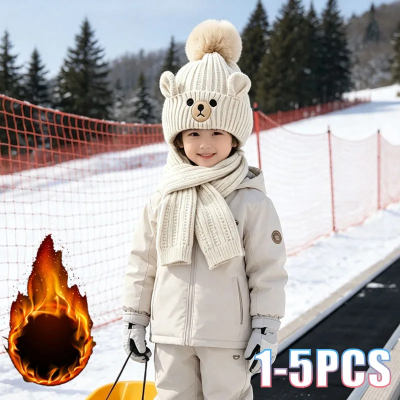 conjunto-de-gorro-e-cachecol-2-em-1-para-meninos-e-meninas-tricotado-forrado-com-fleece-quente-macio-e-confortavel-estilo-coreano-para-o-inverno-e-climas-frios