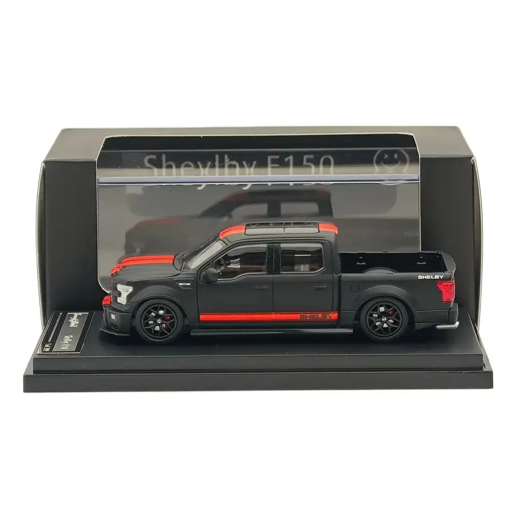 Funny Model 1/64 For SHELBY F150 Shelby Super Pickup Black Diecast Models Car Limited Collection Auto Toys Gift