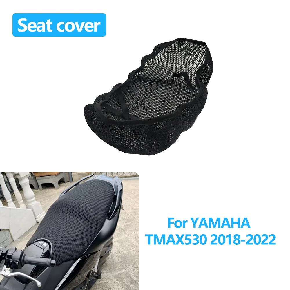 

Чехол на сиденье мотоцикла YAMAHA TMAX 530 TMAX 530, 3D сетчатое тканевое сиденье, нескользящая дышащая теплоизоляционная защитная подушка