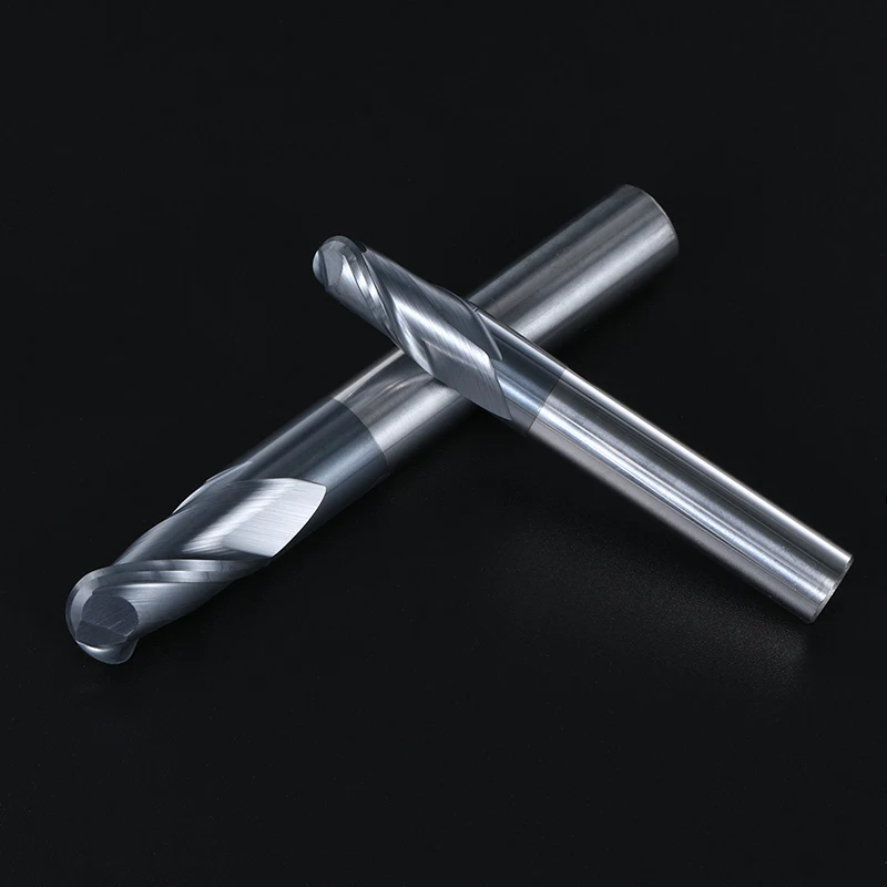 HRC50 2 Flute Ball nose end mill 2 flutes R0.5-R10 Milling Cutter Alloy Coating Tungsten Steel Tool Cnc Maching Endmills