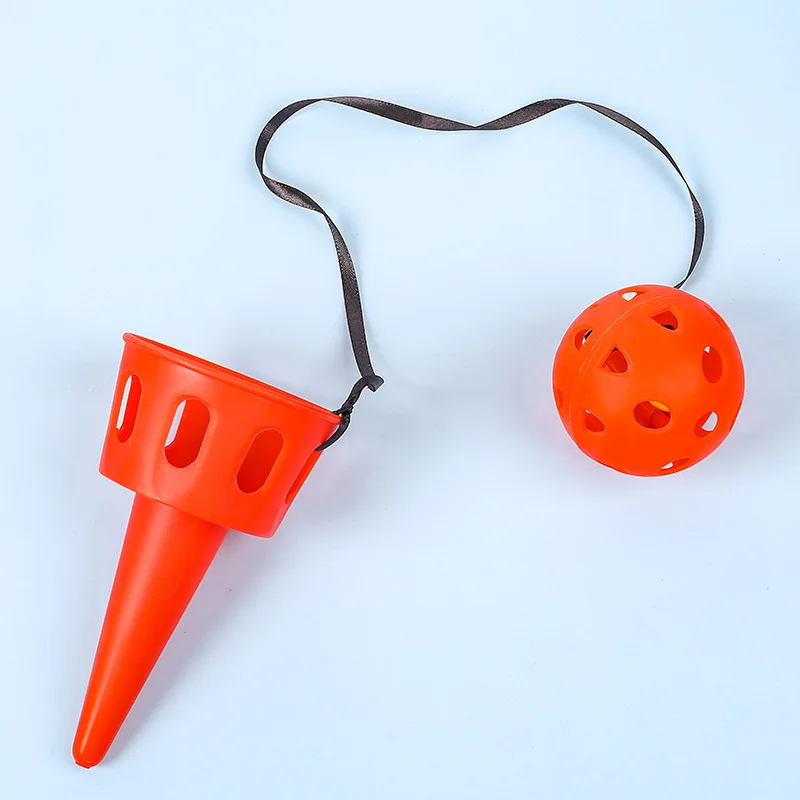 子供の感覚トレーニング機器ボールをキャッチするための射出発射投げおもちゃ屋外インタラクティブおもちゃ子供の手と目のコーディネーション