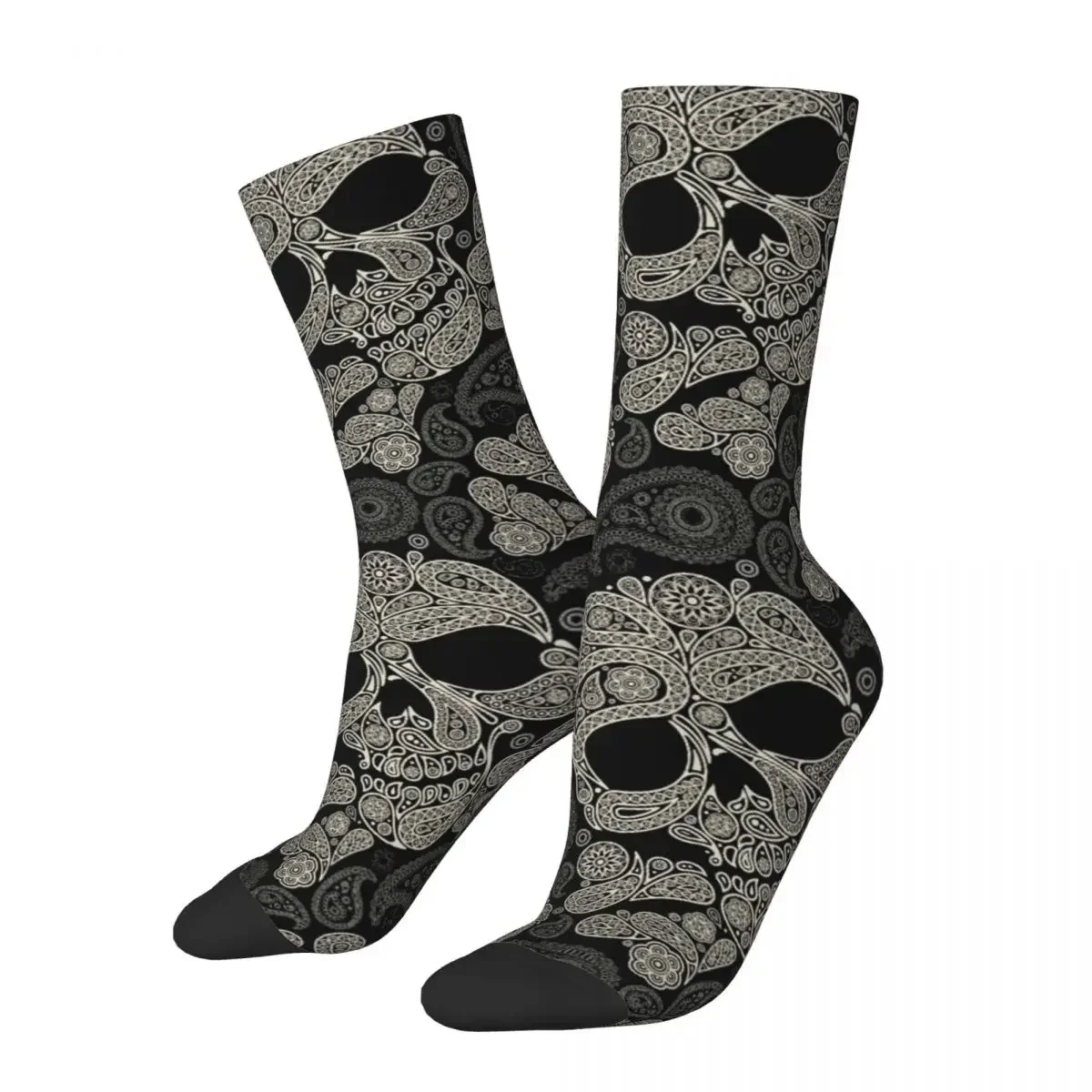 

Autumn Winter Crazy Design Unisex Sugar Skull Socks Breathable Skateboard Socks