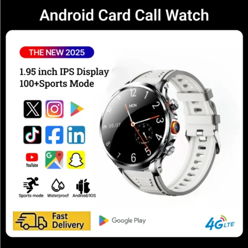 

Goldenspike H18 Смарт-часы Модные мужские умные часы 1,95-дюймовый большой экран 256 ГБ ПЗУ GPS WIFI HD-камера Функция NFC