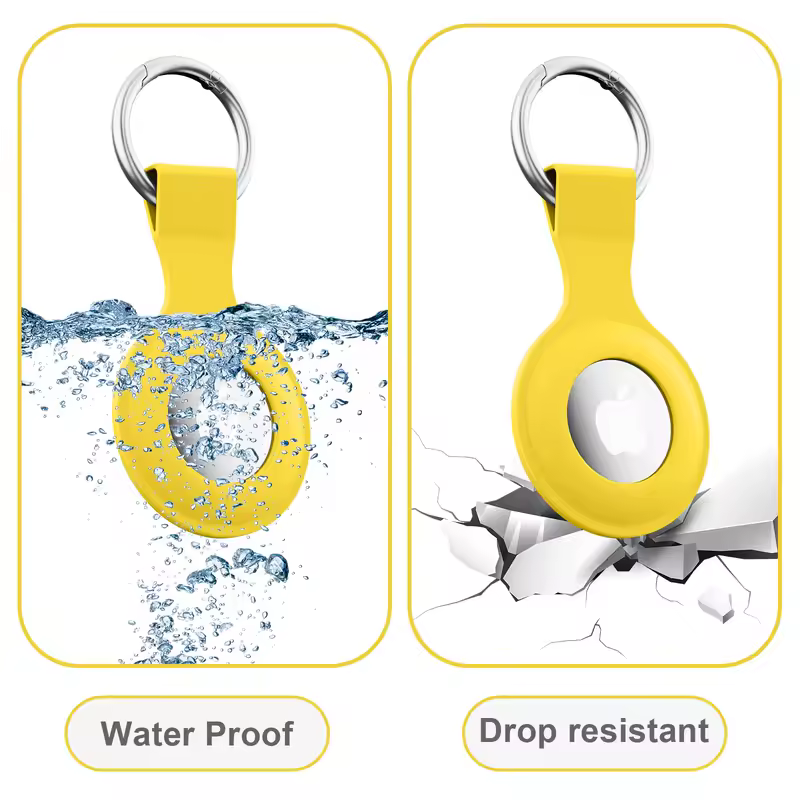 Silicone Case for Apple Airtags Cover Protective Shell Tracker Accessories Anti-scratch Sleeve Keychain For Apple Air tag Case - Image 3