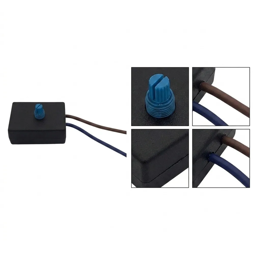 120V Wall-Mounted Rotary Dimmer Switch for LED Desk Lamps and Floor with Smooth Brightness Control 120V Wall-Mounted