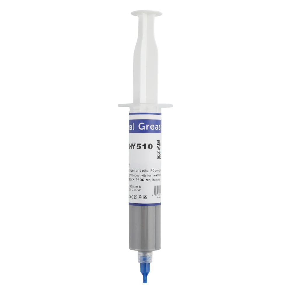 5PCS HY510 Thermal Conductive Silicone Grease Paste for GPU CPU Chipset Cooling Large Needle Cylinder Type Silicone Grease Paste