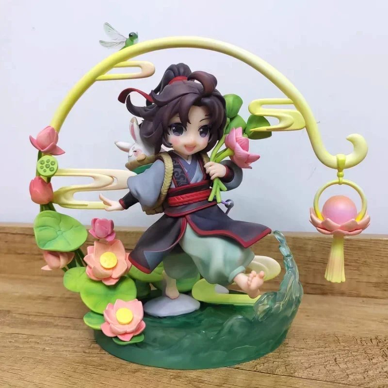 Hot 1/8 Wei Wuxian Lan Wangji Magic Tao Master Childhood Hand Animation Character Tabletop Model Display Ornament Xmas Gifts