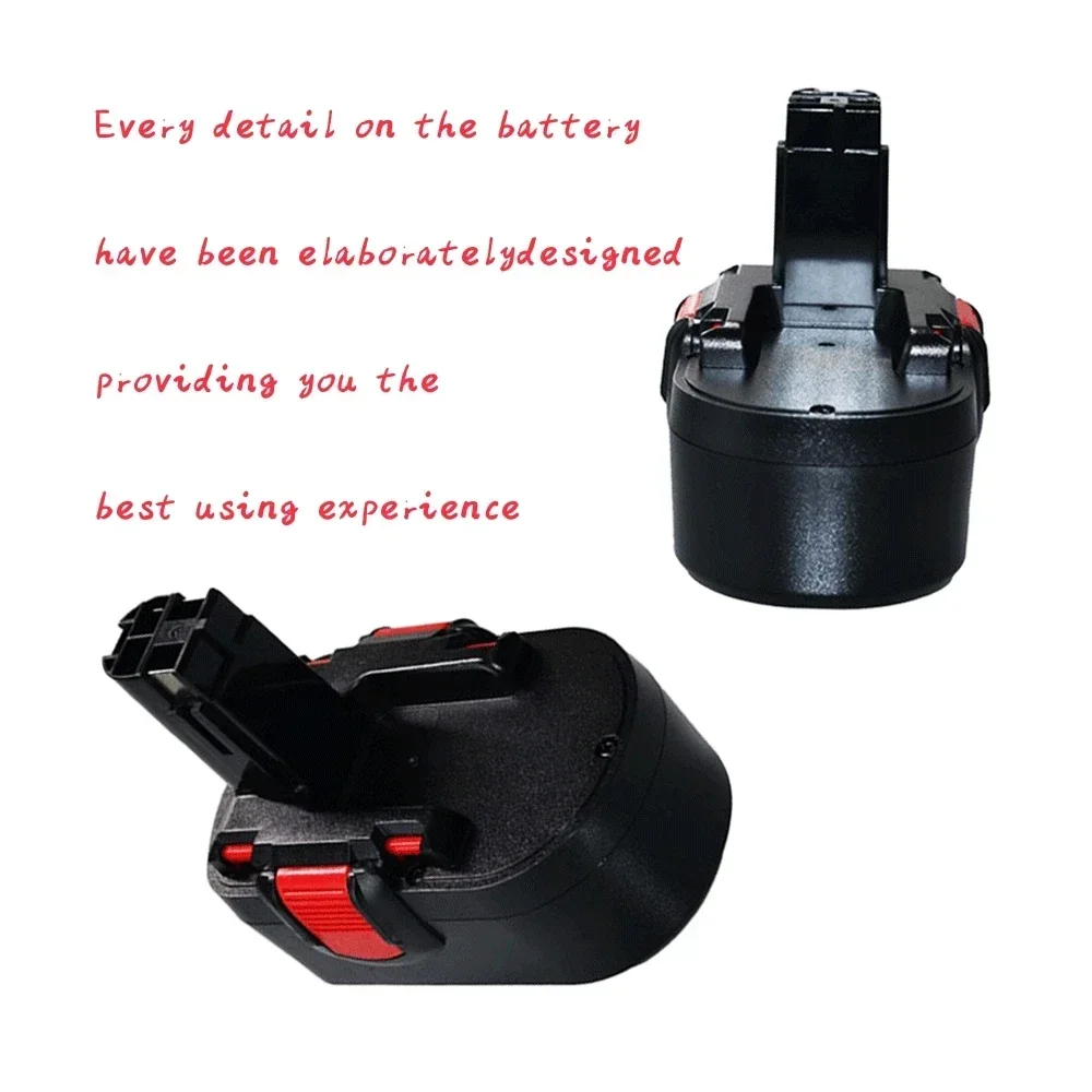 18V 4.8/6.8/9.8/12.8Ah Remplacement Battery for Bosch BAT025 BAT026 BAT160 2607335277 2607335535 2607335735 PSR 18 VE-2 GSR