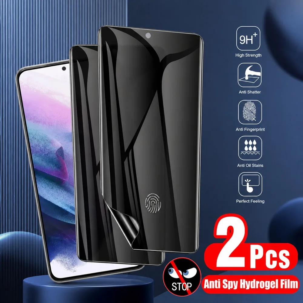 2PCS Privacy Hydrogel Film For Samsung Galaxy S10+ S10 5G S10 Anti Spy Screen Protector For Samsung Galaxy Note20 Ultra Note10