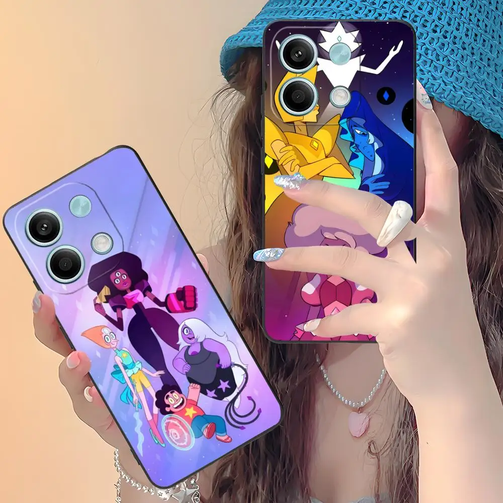 Custodia per cellulare Steven Universe per Xiaomi Redmi Note 14 13 12 11 A5 3 2 1 Pro Plus 4G 5G Cellulari protettivi a colori graziosi