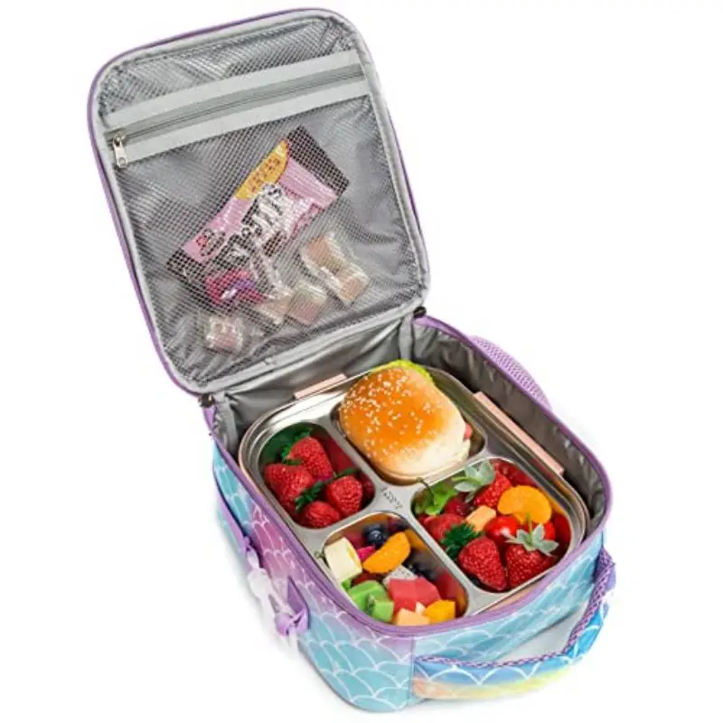 Kids Cooler Bag for Girls Popit Poppers Insulated Kids Lunch Bag Thermal Bag with Strap Kids Lunch Bag for School