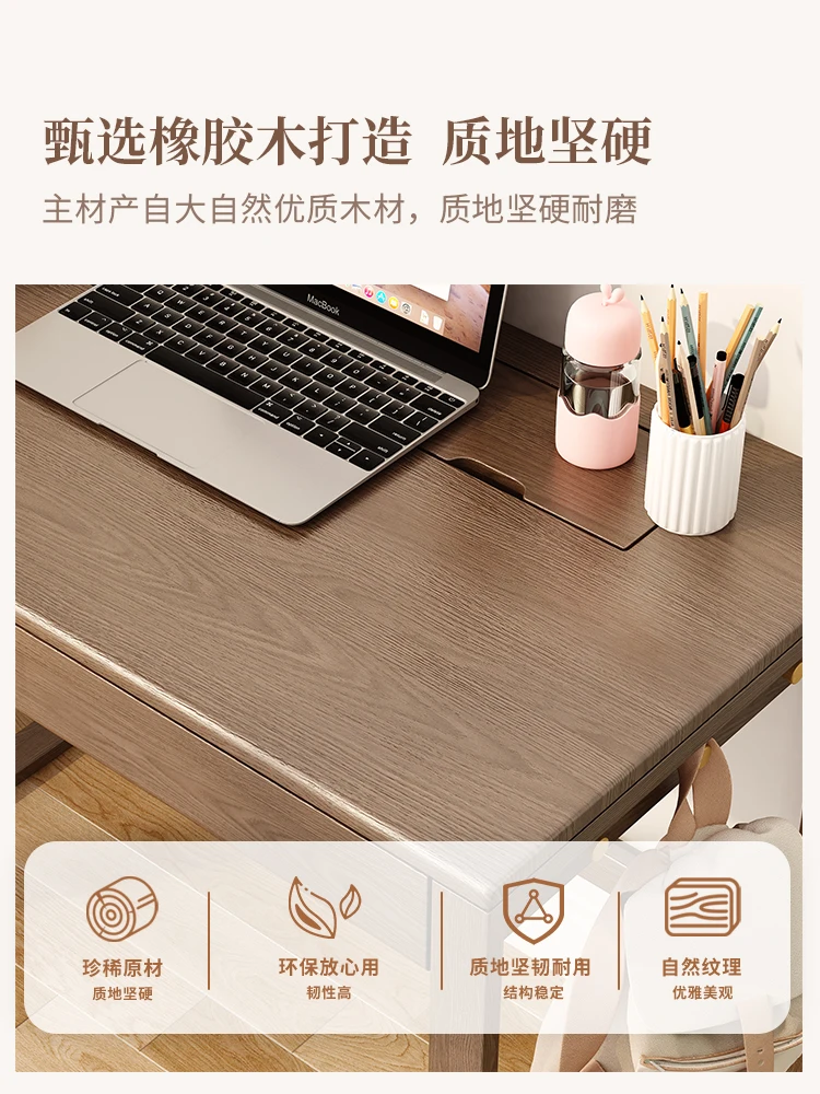 

Solid wood desk Student household computer Small table Bedroom Small apartment writing Simple study table